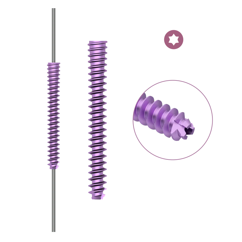 Tornillo canulado sin cabeza 3,5 mm