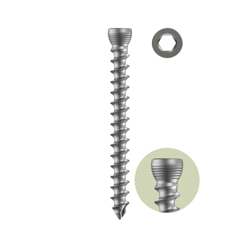Variolock 5.0mm Variable Angle Locking Head Cancellous Screw Full Thread – Self Tapping – Hex Drive